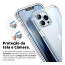 Capa Capinha Tpu Anti Impacto Transparente Para IPhone XR 11 12 13 14 14Plus 14 15 16 17 ProMax