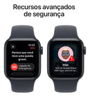 Apple Watch SE 3 GPS • Caixa meia-noite de alumínio – 40 mm • Pulseira esportiva meia-noite – P/M - Distribuidor Autorizado