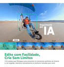 Câmera De Ação Akaso 360 5.7k Wifi Com Rastreamento Por Ia