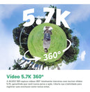 Câmera De Ação Akaso 360 5.7k Wifi Com Rastreamento Por Ia
