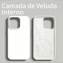 Capinha Silicone Aveludada Cor BRANCO PRETO Para IPhone 7Plus/XR/11/13/14/15/15Promax/16/16Promax/17Promax