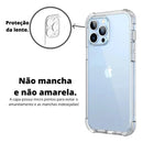 Capa Capinha Tpu Anti Impacto Transparente Para IPhone XR 11 12 13 14 14Plus 14 15 16 17 ProMax